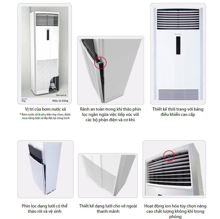 Máy lạnh tủ đứng Daikin FVRN100BXV1V 4HP - 1 pha